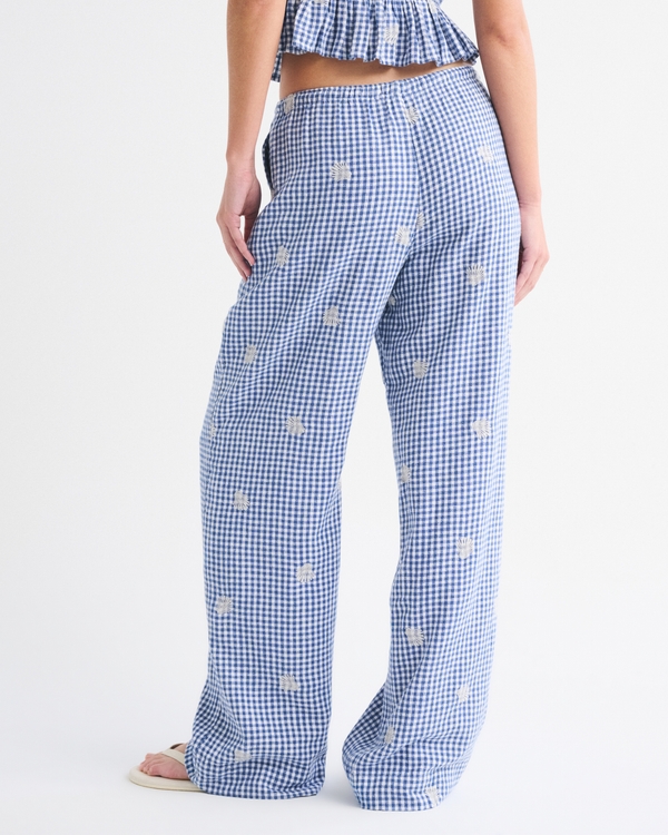 Linen-Blend Pull-On Pant