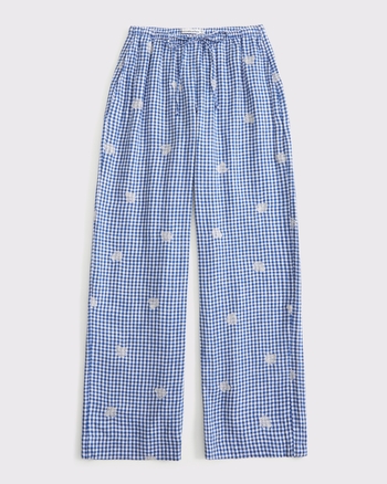 Linen-Blend Pull-On Pant