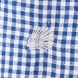 blue gingham shell