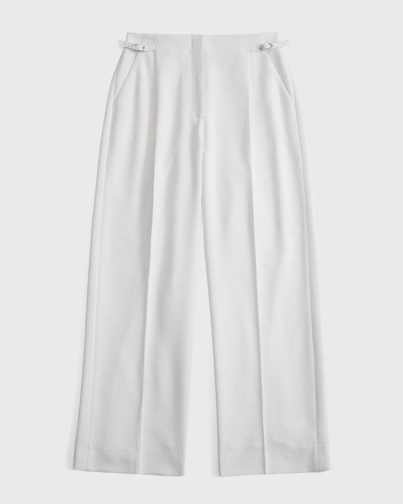 Curve Love A&F Sloane Tailored Wide Leg Pant