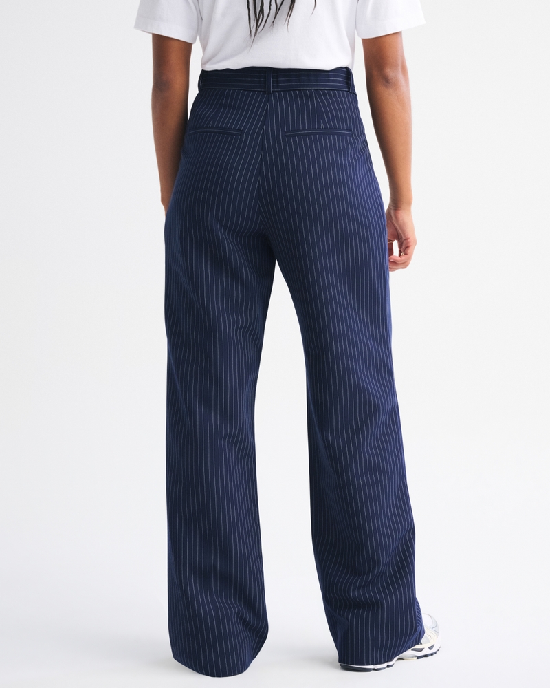 Curve Love A&F Sloane Tailored Wide Leg Pant