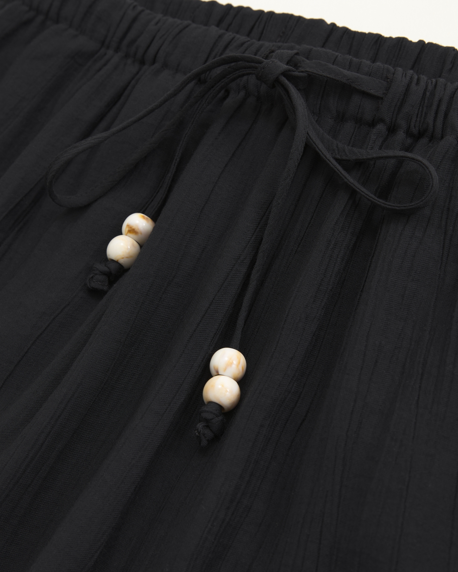 Crinkle Textured Pull-On Pant