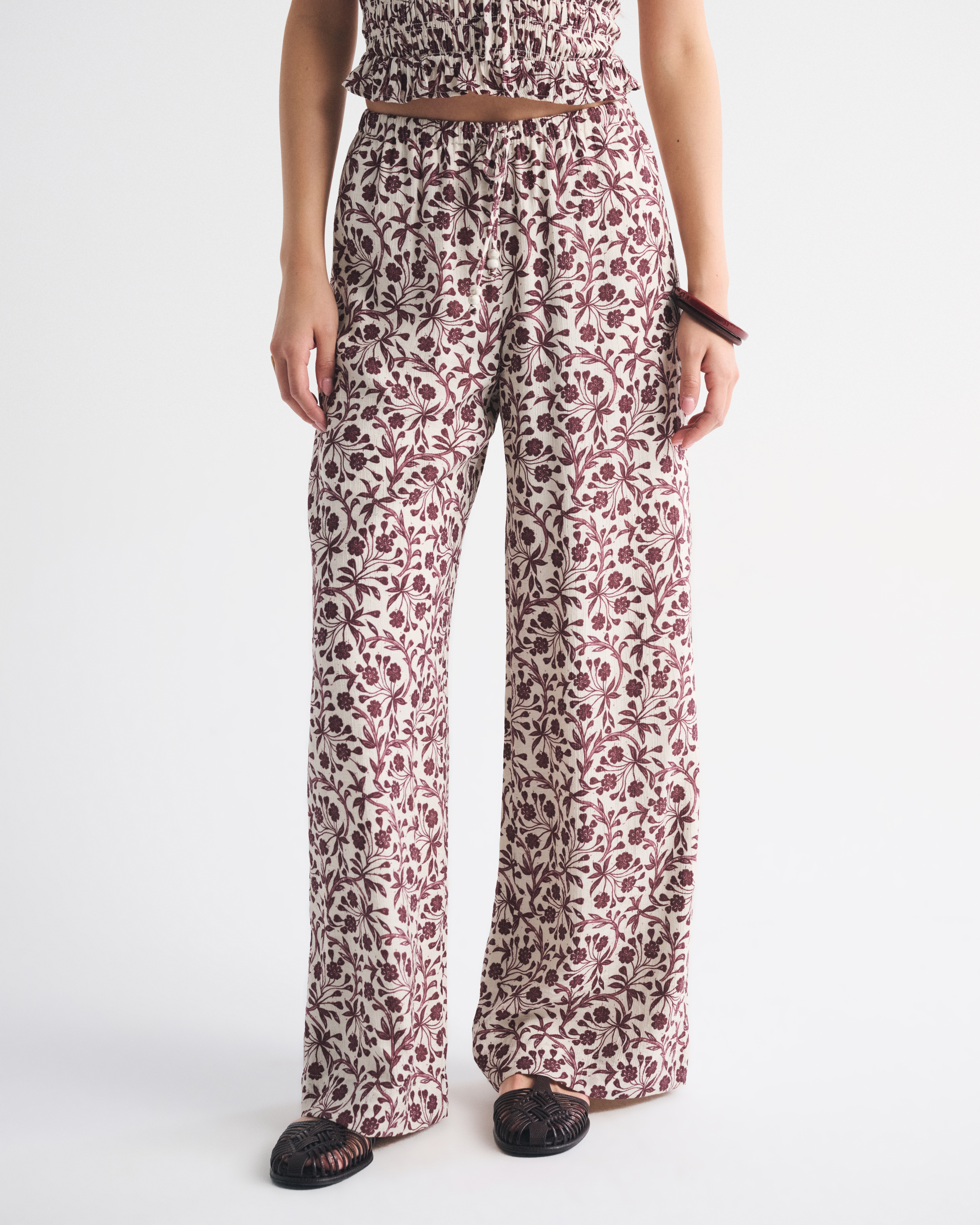 Женские брюки Abercrombie & Fitch Crinkle Textured Pull-On Pant — фото 3