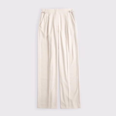 Женские брюки Abercrombie & Fitch Curve Love A&F Sloane Tailored Wide Leg Pant
