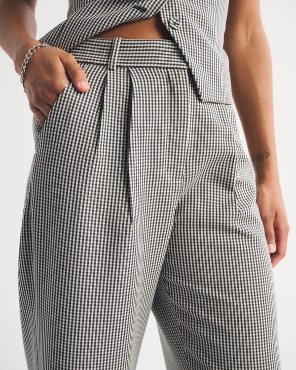Curve Love A&F Sloane Tailored Wide Leg Pant