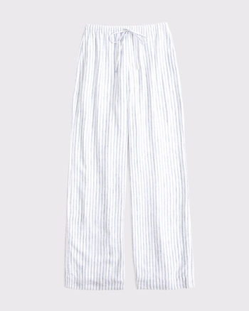 Linen-Blend Pull-On Pant