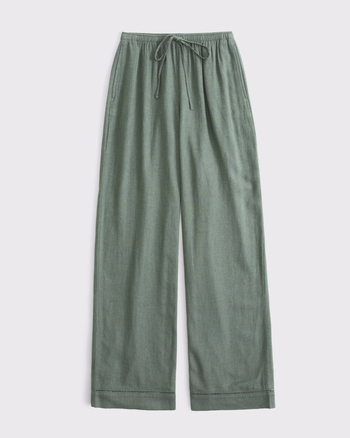 Linen-Blend Pull-On Pant