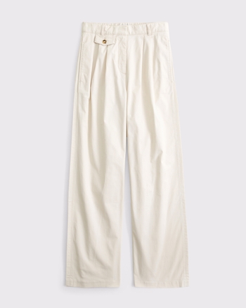 A&F Sloane Coastal Tailored Wide Leg Pant from Abercrombie & Fitch - $90