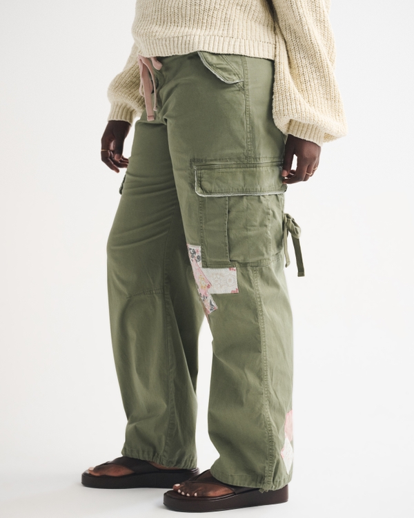 Curve Love Low Rise Ultra Loose Cargo Pant