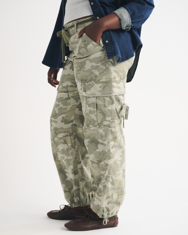 Curve Love Low Rise Ultra Loose Cargo Pant