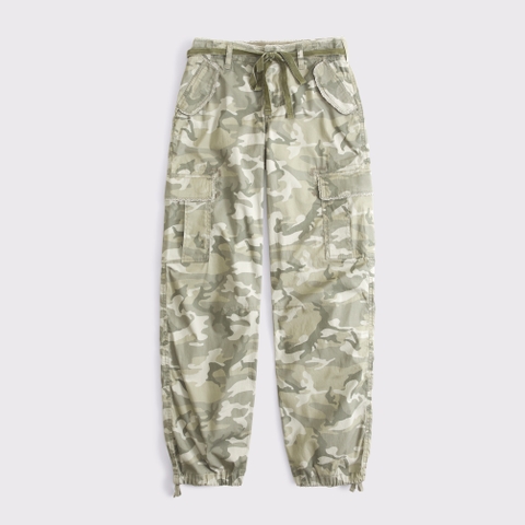 Женские брюки Abercrombie & Fitch Curve Love Low Rise Ultra Loose Cargo Pant