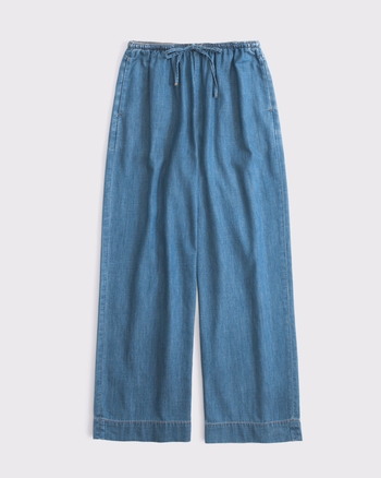 Chambray Pull-On Pant