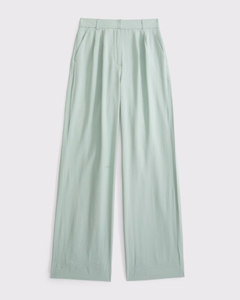 A&F Sloane Crepe Tailored Wide Leg Pant from Abercrombie & Fitch - $90