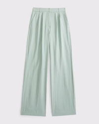 A&F Sloane Crepe Tailored Wide Leg Pant