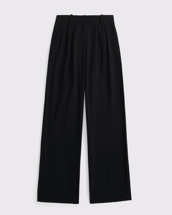 A&F Sloane Crepe Tailored Wide Leg Pant from Abercrombie & Fitch - $90