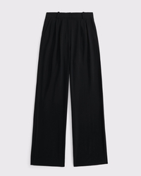 A&F Sloane Crepe Tailored Wide Leg Pant