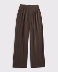 A&F Sloane Crepe Tailored Wide Leg Pant