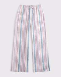 Linen-Blend Pull-On Pant