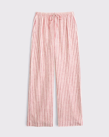 A&F Gemma Linen-Blend Wide Leg Pull-On Pant from Abercrombie & Fitch - $80