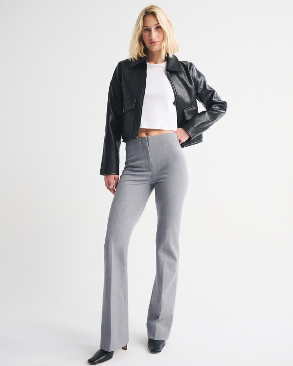 A&F Forme Bootcut Pant, Gray view 1