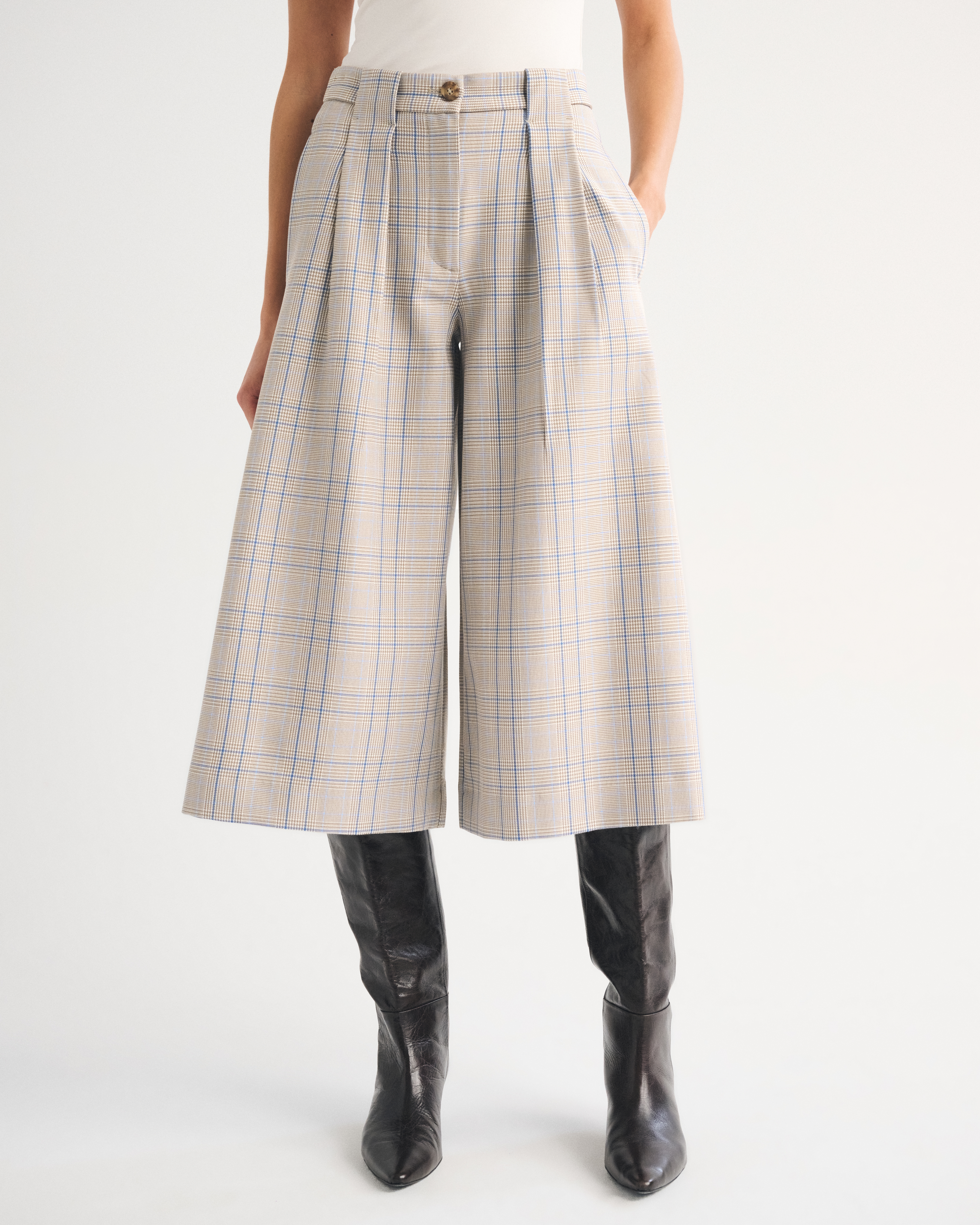 Женские брюки Abercrombie & Fitch High Rise Tailored Culotte Pant — фото 3