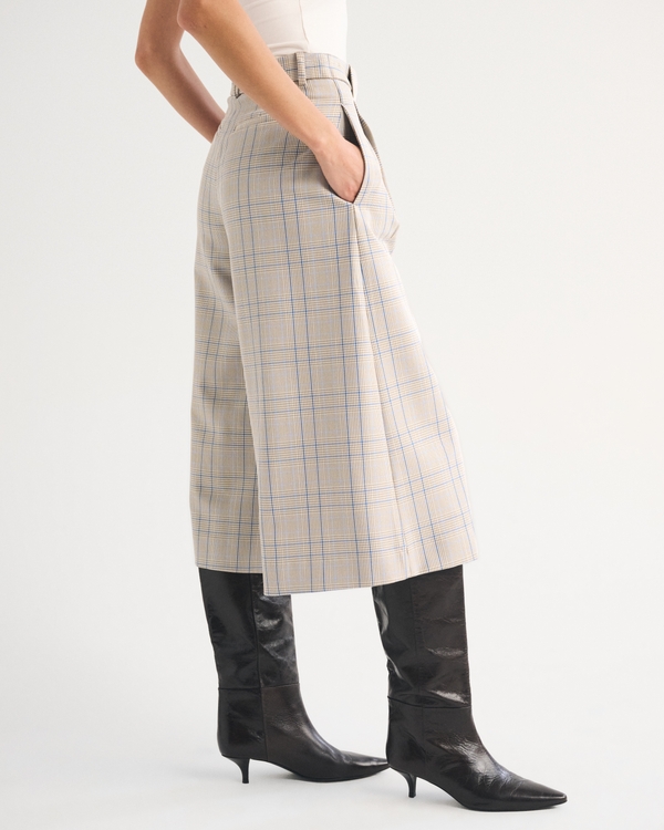High Rise Tailored Culotte Pant