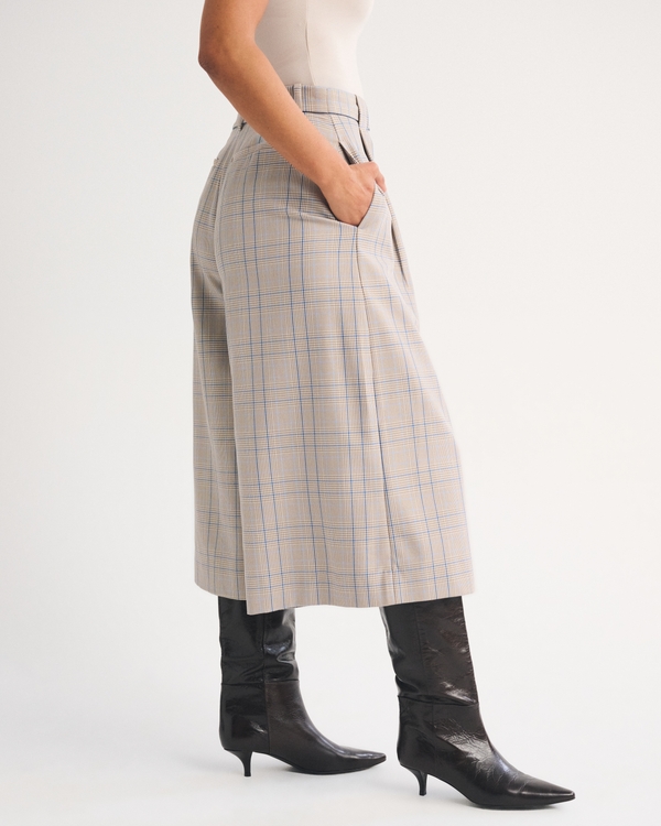 Curve Love High Rise Tailored Culotte Pant