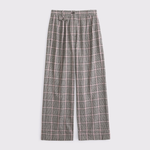 Женские брюки Abercrombie & Fitch A&F Sloane Wool-Blend Tailored Wide Leg Pant