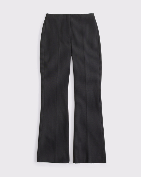 Curve Love A&F Forme Bootcut Pant, Black Stripe view 1