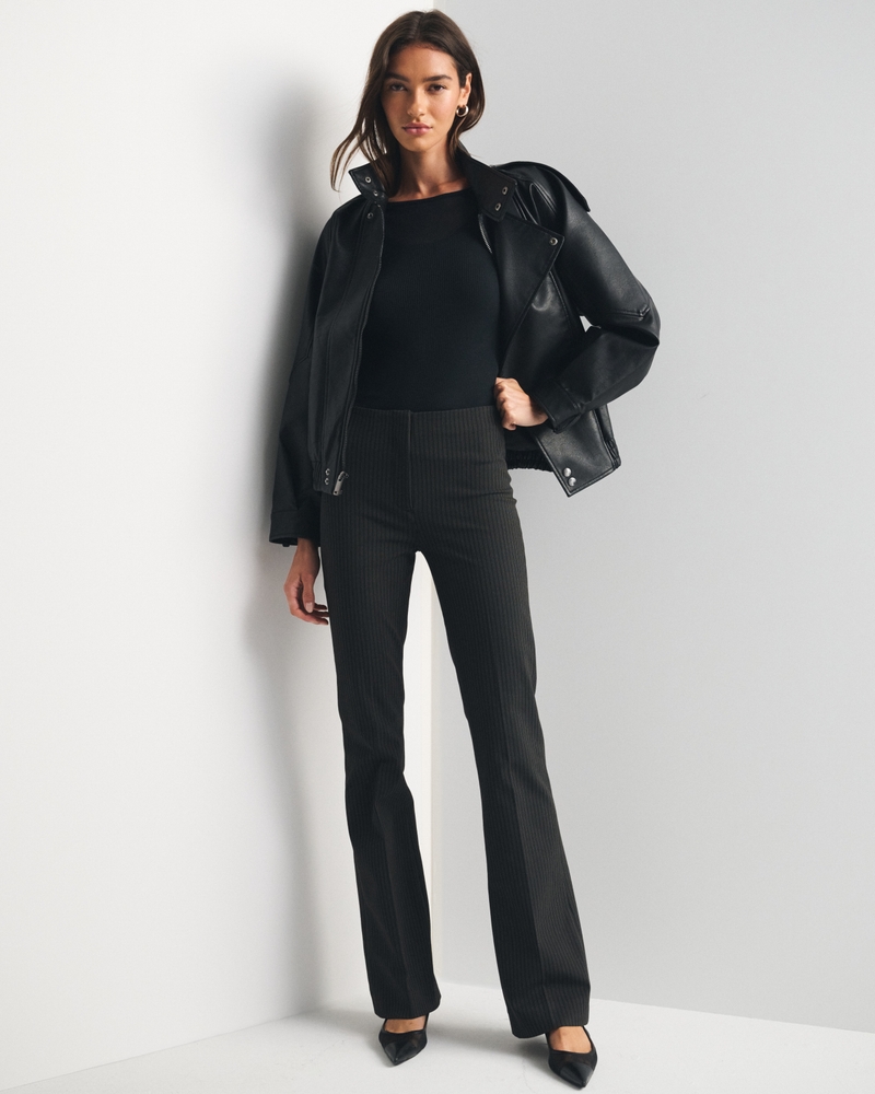 A&F Forme Bootcut Pant - black stripe by Abercrombie & Fitch