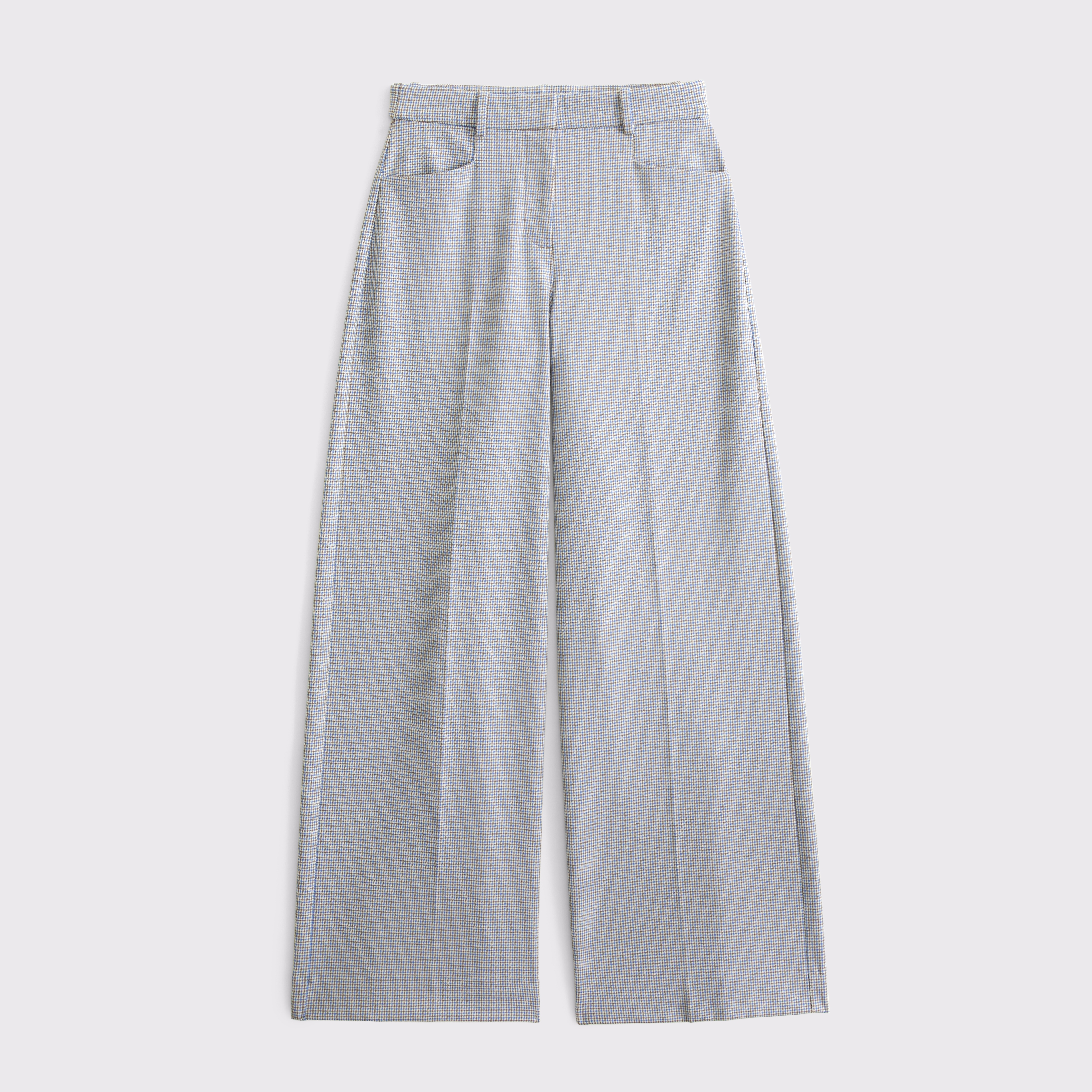 Abercrombie & Fitch A&f Forme Ultra Wide Leg Pant In Blue