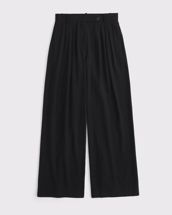 High Rise Crepe Tailored Palazzo Pant from Abercrombie & Fitch - $95