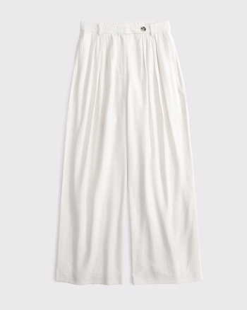High Rise Crepe Tailored Palazzo Pant from Abercrombie & Fitch - $95