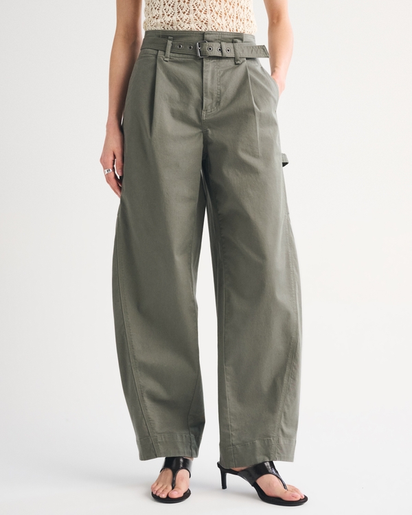 Belted Barrel Utility Pant - image 4