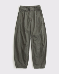 Belted Barrel Utility Pant