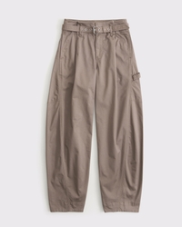 Curve Love Belted Barrel Utility Pant