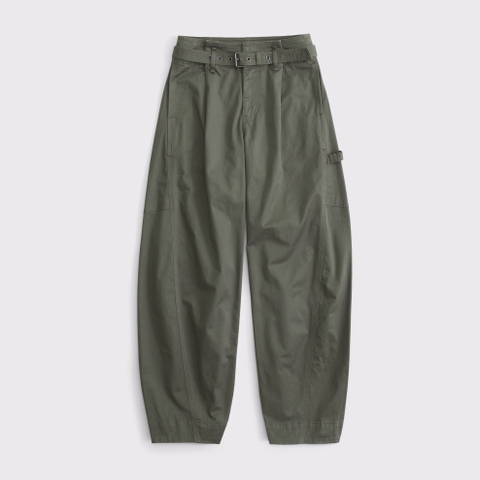 Женские брюки Abercrombie & Fitch Curve Love Belted Barrel Utility Pant