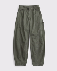 Curve Love Belted Barrel Utility Pant