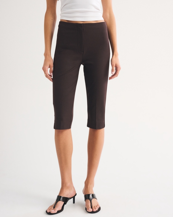 A&F Forme Capri Pant, Dark Coffee view 2