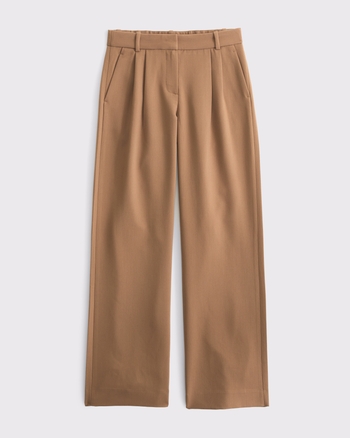 A&F Sloane Low Rise Tailored Wide Leg Pant from Abercrombie & Fitch - $90