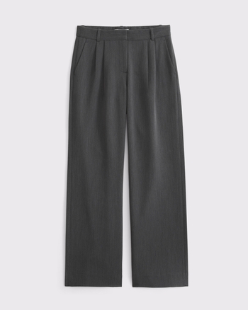 Curve Love A&F Sloane Low Rise Tailored Wide Leg Pant from Abercrombie & Fitch - $90