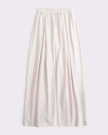 Lightweight Crepe Pleated Pull On Pant from Abercrombie & Fitch - $85