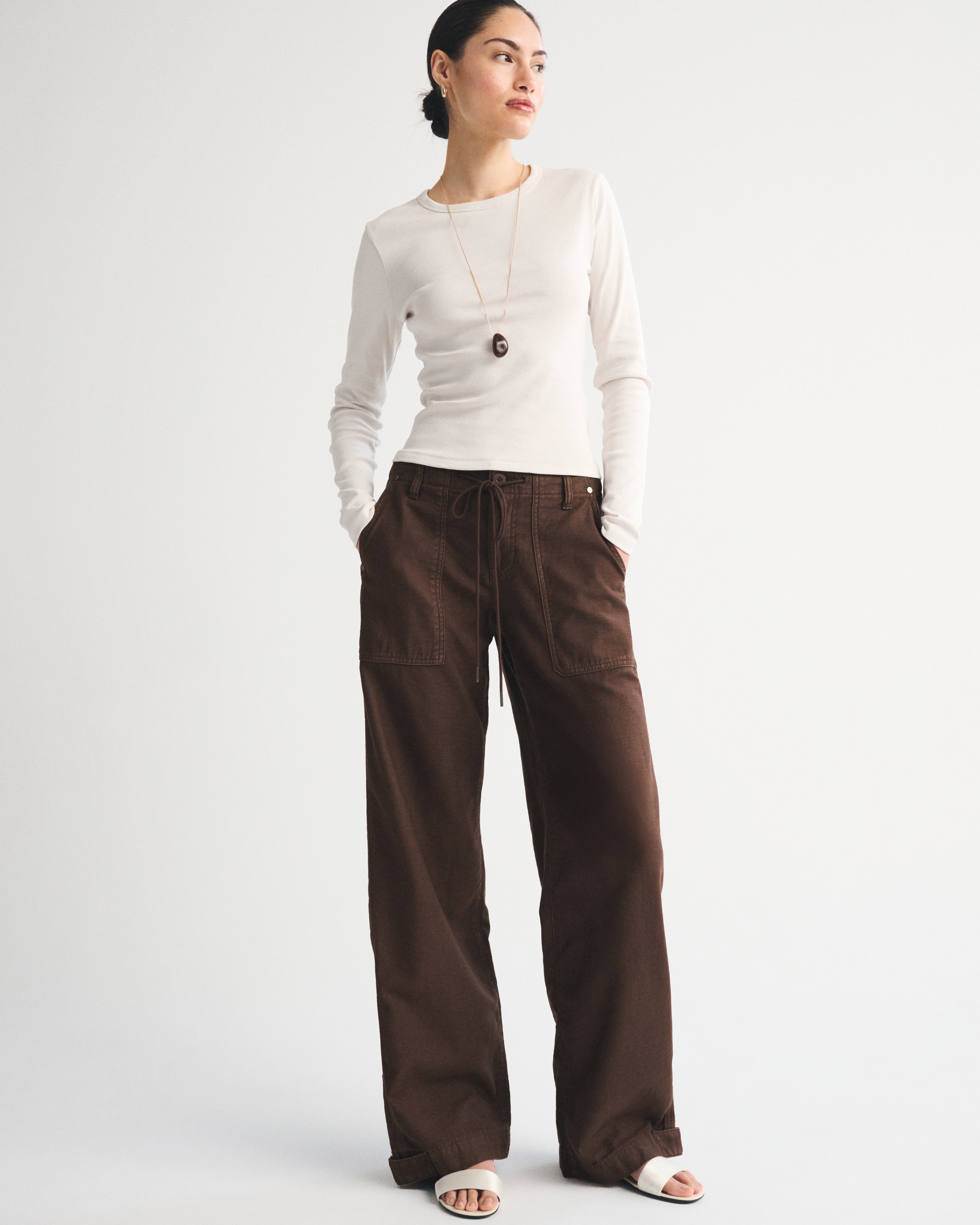 Женские брюки Abercrombie & Fitch Low Rise Ultra Loose Weekender Pant — фото 2