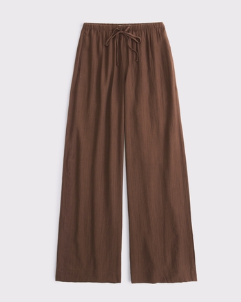 A&F Gemma Crinkle Wide Leg Pull-On Pant from Abercrombie & Fitch - $80