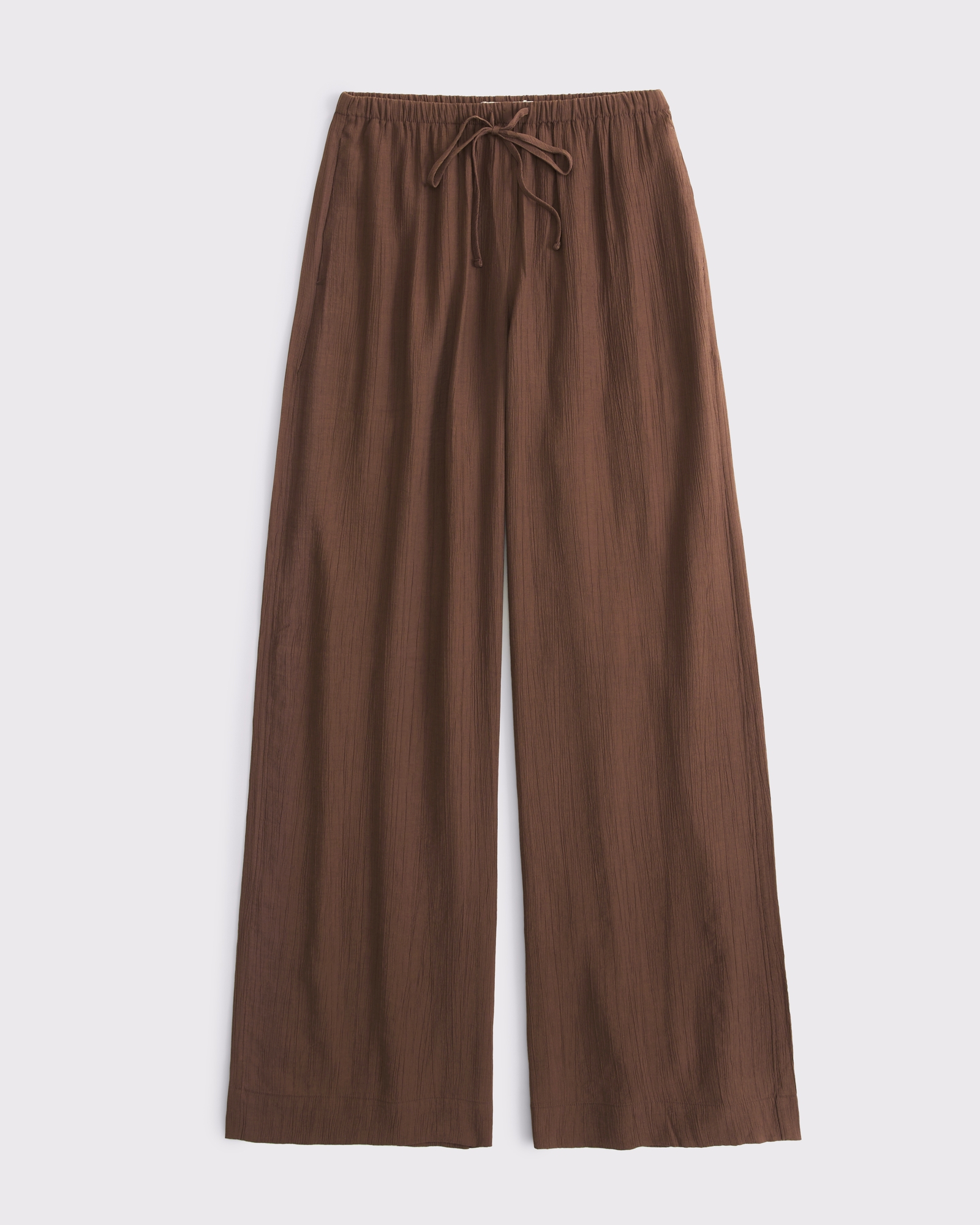 Women's A&F Gemma Crinkle Wide Leg Pull-On Pant | Women's