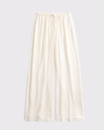 A&F Gemma Crinkle Wide Leg Pull-On Pant from Abercrombie & Fitch - $80