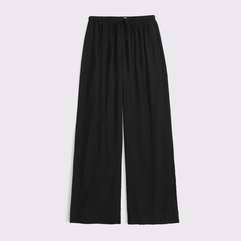 Женские брюки Abercrombie & Fitch A&F Gemma Crinkle Wide Leg Pull-On Pant