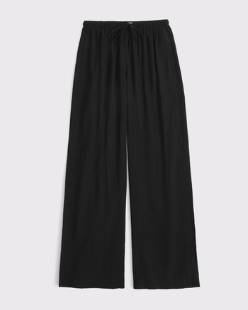 A&F Gemma Crinkle Wide Leg Pull-On Pant from Abercrombie & Fitch - $80