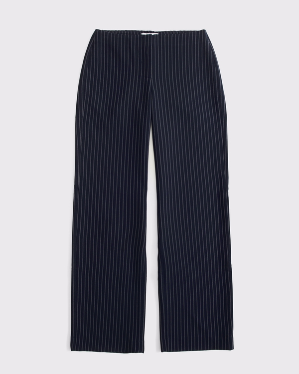 Clean Waist Low Rise Tailored Wide Leg Pant by Abercrombie & Fitch