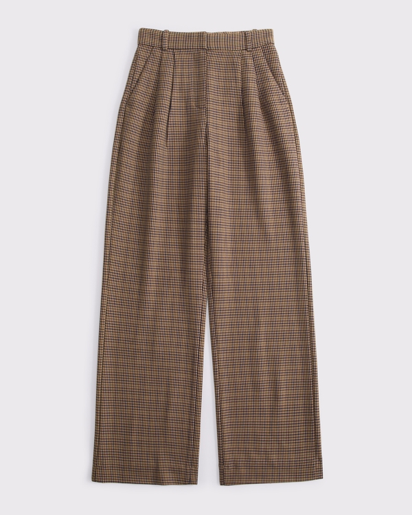 Curve Love A&F Sloane Tailored Wide Leg Pant
